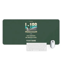 Thumbnail for L-188 Electra - Original + Name - Desk Mat - Dark Green