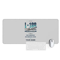 Thumbnail for L-188 Electra - Original + Name - Desk Mat - Light Gray