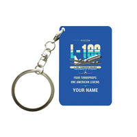 Thumbnail for L-188 Electra - Original + Name - Key Chain - Blue