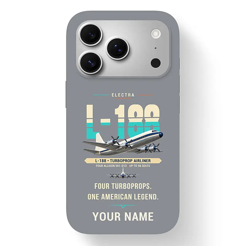 L-188 Electra - Original + Name - MagSafe iPhone 17 Pro - Gray