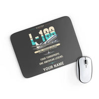 Thumbnail for L-188 Electra - Original + Name - Mouse Pad - Black