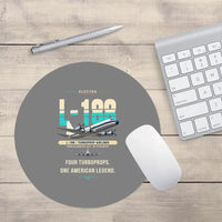 Thumbnail for L-188 Electra - Original - Round Mouse Pad - Gray