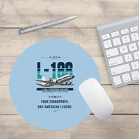 Thumbnail for L-188 Electra - Original - Round Mouse Pad - Light Blue