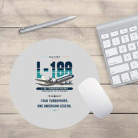 Thumbnail for L-188 Electra - Original - Round Mouse Pad - Light Gray