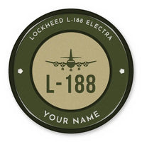 Thumbnail for L-188 Electra Patches - Circle + Name - Olive Khaki