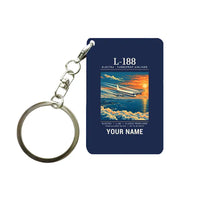 Thumbnail for L-188 Electra - Poster + Name - Key Chain - Navy Blue