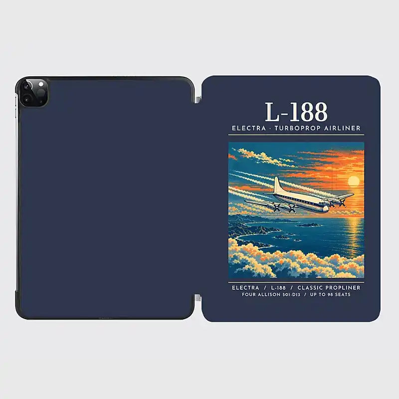 L-188 Electra - Poster - iPad Case - Navy Blue