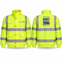 Thumbnail for L-188 Electra Reflective Winter Jackets - Poster - Fluorescent Yellow