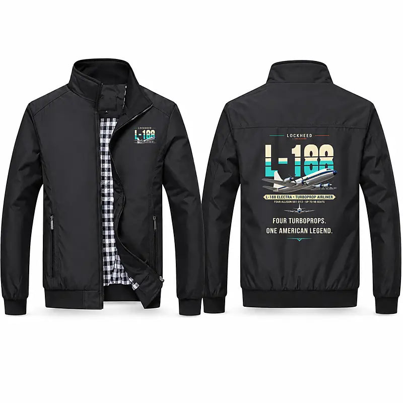 L-188 Electra Stylish Jackets - Stand Collar - Original - Black