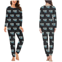 Thumbnail for L-188 Electra - Women Pajamas - Cartoon Pattern - Black