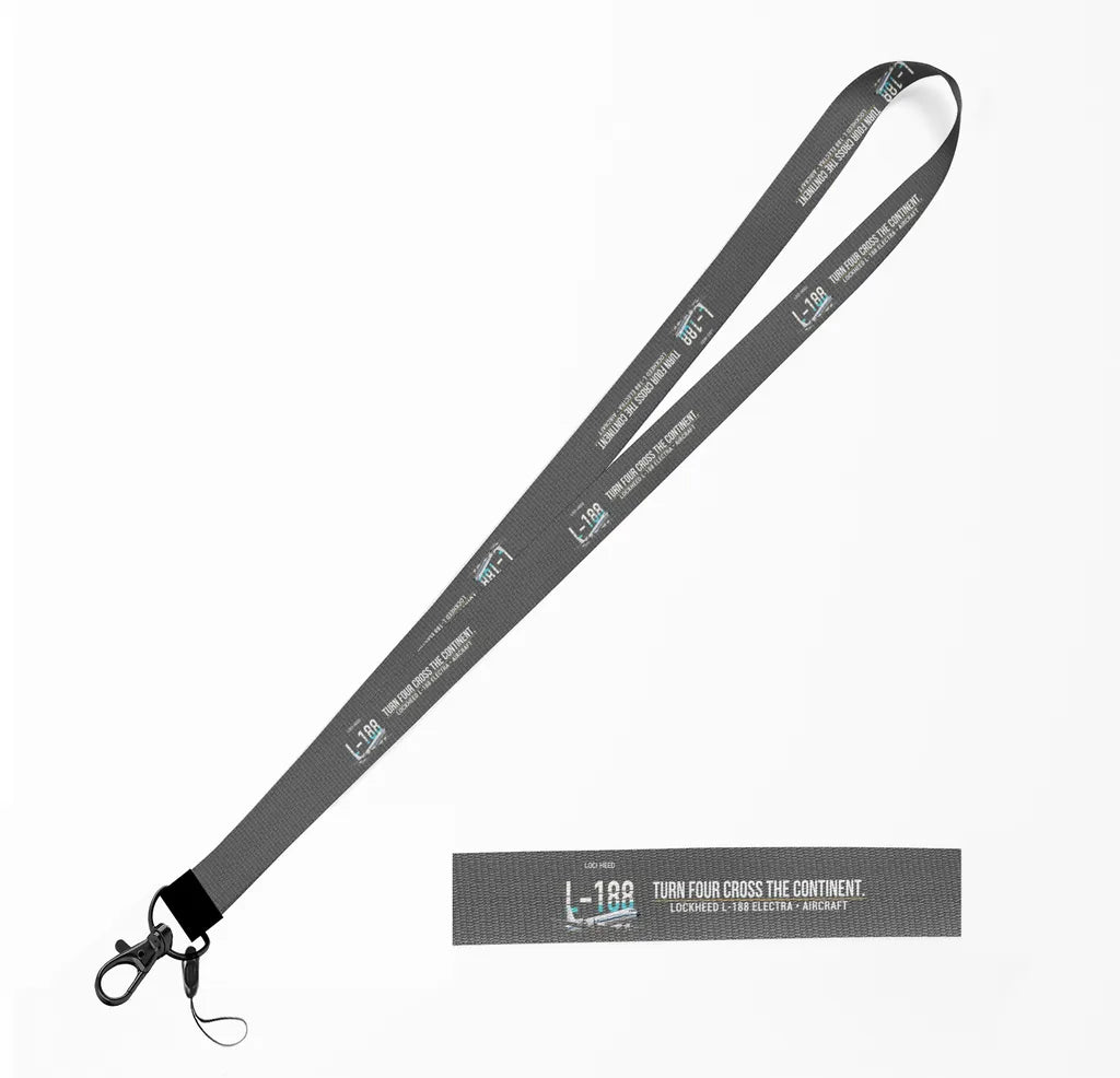 L-188 Electra lanyard - gray