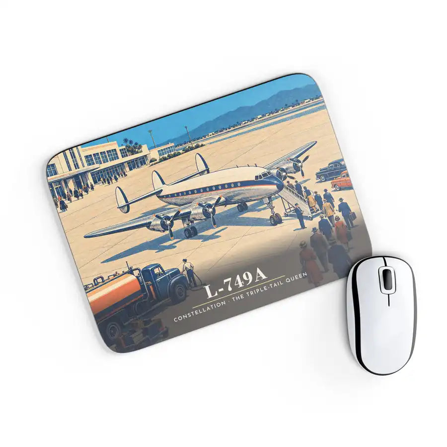 L-749A Constellation - 3D - Mouse Pad - Full Print