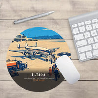 Thumbnail for L-749A Constellation - 3D + Name - Round Mouse Pad - Full Print