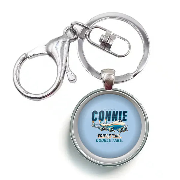 L-749A Constellation - Cartoon - Circle Key Chain - Light Blue