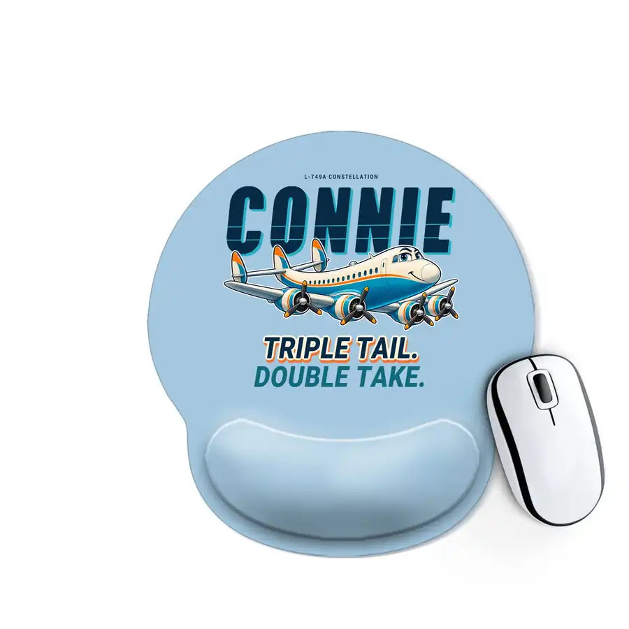 L-749A Constellation - Cartoon - Ergonomic Mouse Pad - Light Blue
