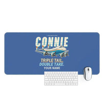 Thumbnail for L-749A Constellation - Cartoon + Name - Desk Mat - Blue