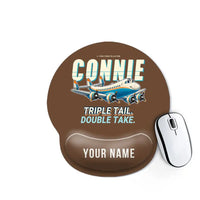 Thumbnail for L-749A Constellation - Cartoon + Name - Ergonomic Mouse Pad - Brown