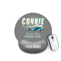Thumbnail for L-749A Constellation - Cartoon + Name - Ergonomic Mouse Pad - Gray