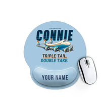 Thumbnail for L-749A Constellation - Cartoon + Name - Ergonomic Mouse Pad - Light Blue