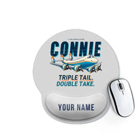 Thumbnail for L-749A Constellation - Cartoon + Name - Ergonomic Mouse Pad - Light Gray
