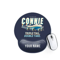 Thumbnail for L-749A Constellation - Cartoon + Name - Ergonomic Mouse Pad - Navy Blue