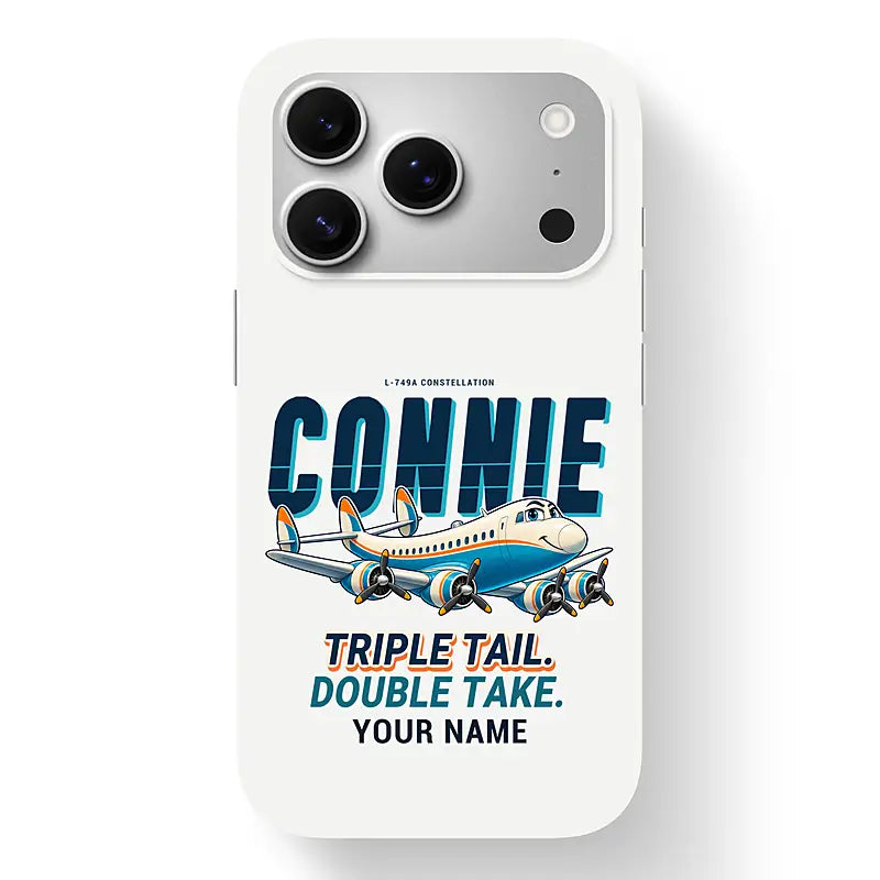 L-749A Constellation - Cartoon + Name - MagSafe iPhone 17 Pro - White