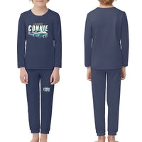 Thumbnail for L-749A Constellation - Children Pajamas - Cartoon Chest - Navy Blue