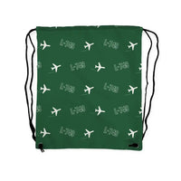 Thumbnail for L-749A Constellation - Drawstring Bag - 3D Pattern - Green
