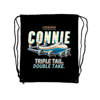 Thumbnail for L-749A Constellation - Drawstring Bag - Cartoon - Black