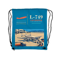 Thumbnail for L-749A Constellation - Drawstring Bag - Classic - Light Blue