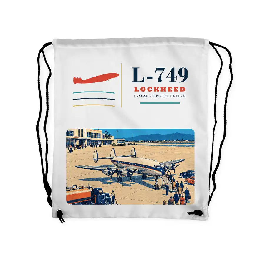 L-749A Constellation - Drawstring Bag - Classic - White