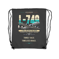 Thumbnail for L-749A Constellation - Drawstring Bag - Original - Gray