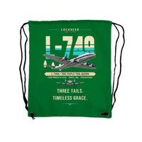 Thumbnail for L-749A Constellation - Drawstring Bag - Original - Green
