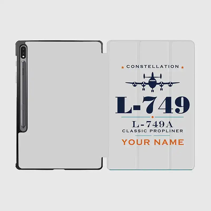 L-749A Constellation - Heritage + Name - Samsung Tablet - Light Gray