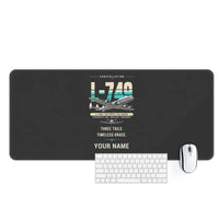 Thumbnail for L-749A Constellation - Original + Name - Desk Mat - Black
