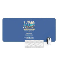 Thumbnail for L-749A Constellation - Original + Name - Desk Mat - Blue