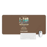 Thumbnail for L-749A Constellation - Original + Name - Desk Mat - Brown