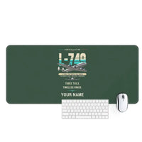 Thumbnail for L-749A Constellation - Original + Name - Desk Mat - Dark Green