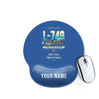 Thumbnail for L-749A Constellation - Original + Name - Ergonomic Mouse Pad - Blue