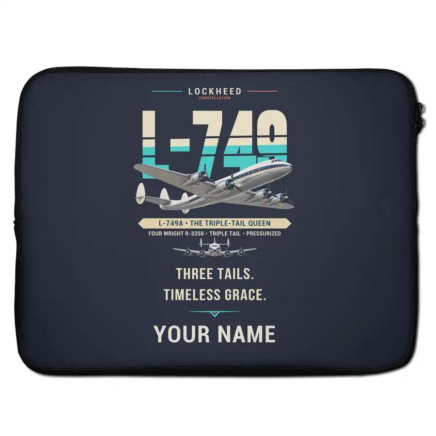 L-749A Constellation - Original + Name - Laptop Sleeve
