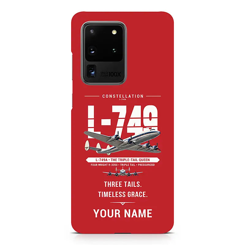 L-749A Constellation - Original + Name - Samsung Case - Red