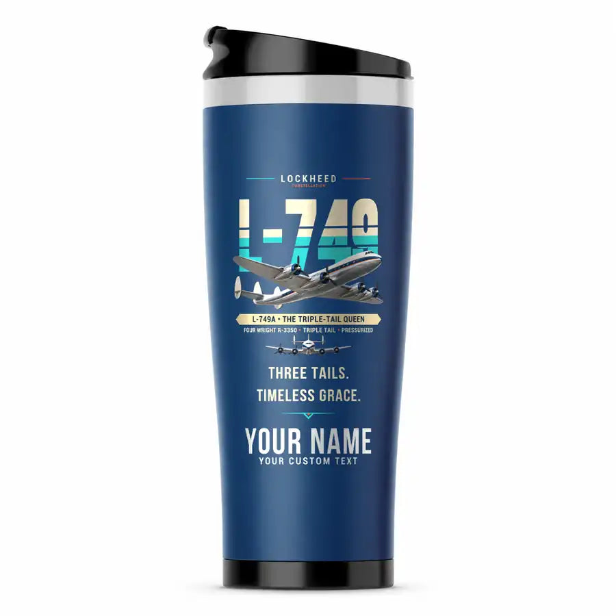 L-749A Constellation - Original + Name - Stainless Steel (No Holder) - Blue
