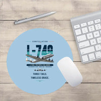 Thumbnail for L-749A Constellation - Original - Round Mouse Pad - Light Blue