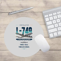 Thumbnail for L-749A Constellation - Original - Round Mouse Pad - Light Gray