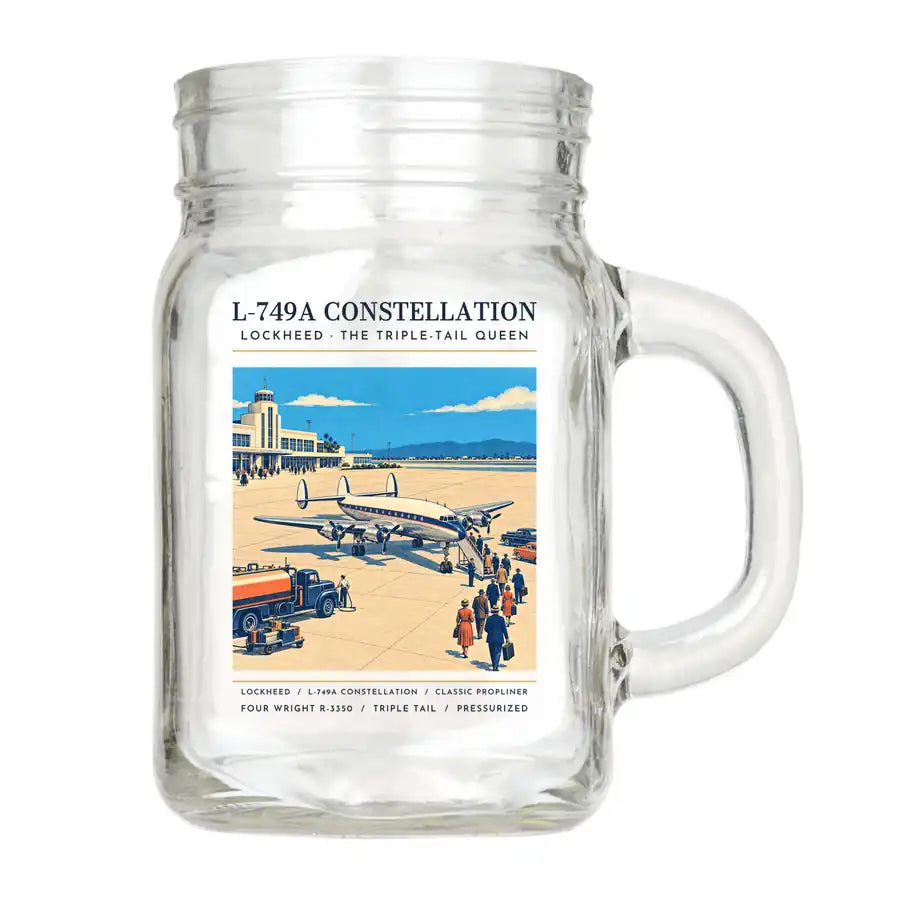 L-749A Constellation - Poster - Cocktail Glass (Mason Jar)