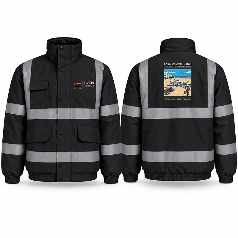 L-749A Constellation Reflective Winter Jackets - Poster - Black