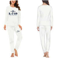 Thumbnail for L-749A Constellation - Women Pajamas - Heritage Chest - White