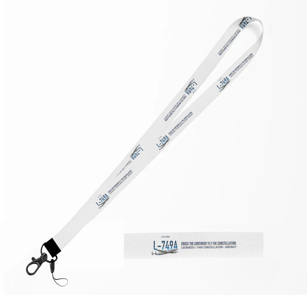 L-749A Constellation lanyard - white