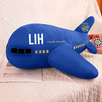 Thumbnail for Līhuʻe Airport (LIH) - Airplane Pillows - Royal Blue + Name