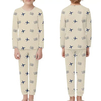 Thumbnail for Quatro de Fevereiro International Airport (LAD) Pajamas - Children Pajamas - Beige